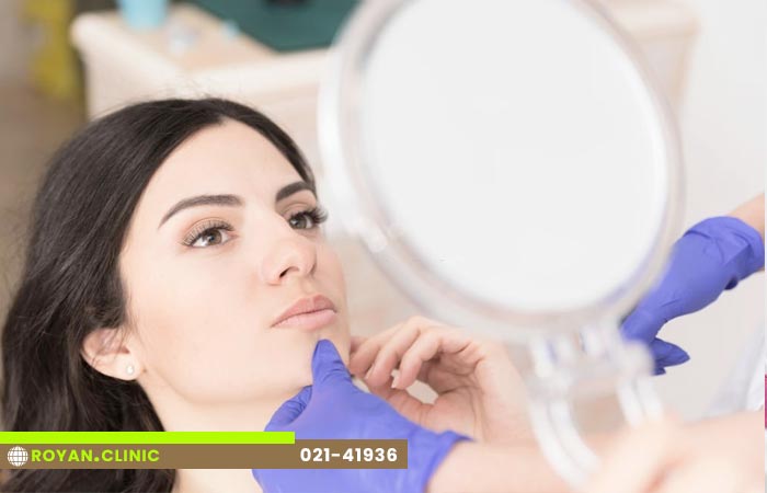 معاینه قبل از تزریق بوتاکس چانه